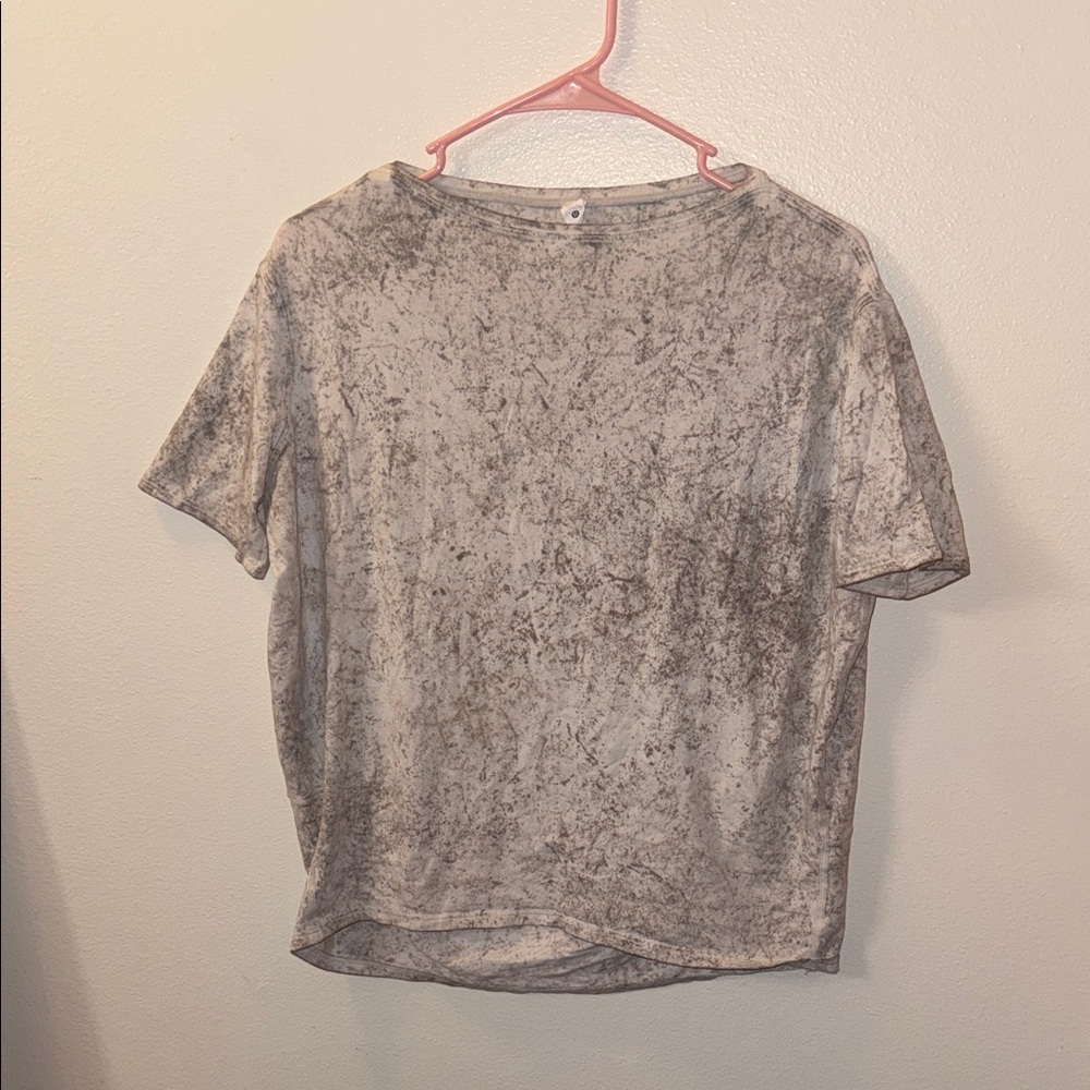 Lululemon Light Gray Marbled Tee